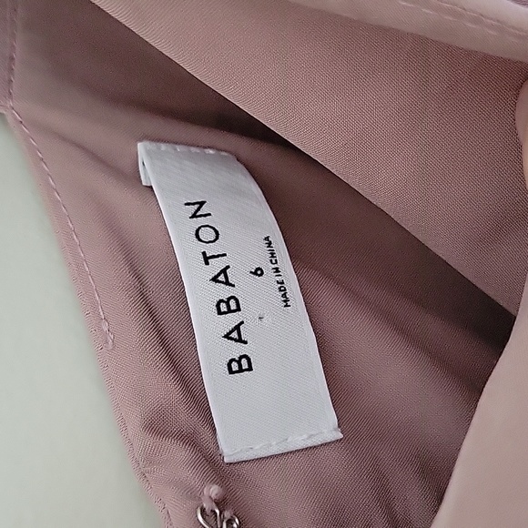 Aritzia Babaton 90s Mini Dress in Fawn Pink- Size 6- New! - Picture 3 of 15